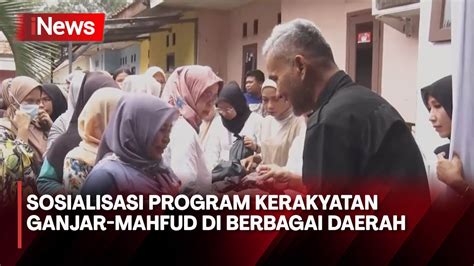 Relawan Sosialisasikan 4 Program Kerakyatan Ganjar Mahfud Lewat Bazar