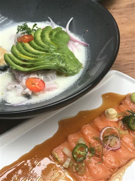 Tiradito De Salmón Y Ceviche Peruano La Encomienda Puebla 😋 Food