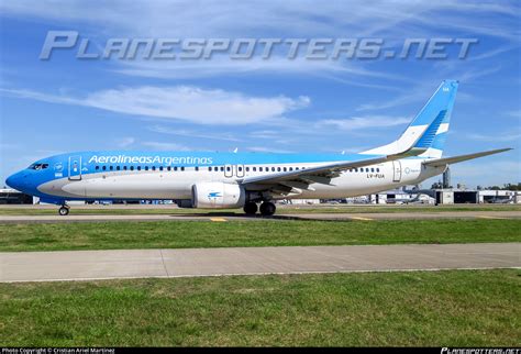 LV FUA Aerolineas Argentinas Boeing 737 8HX WL Photo By Cristian Ariel