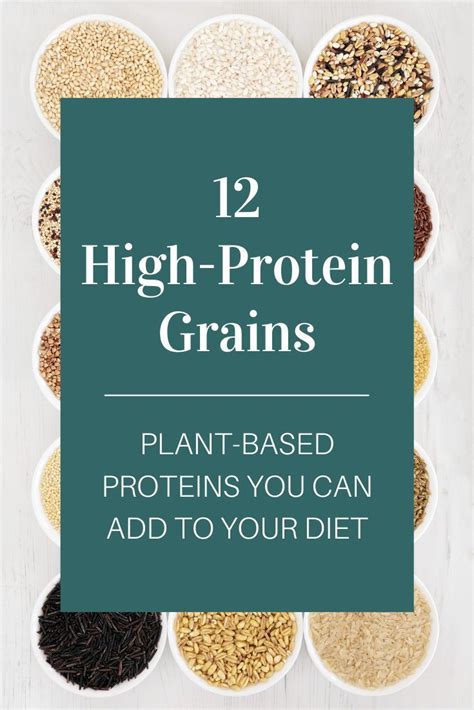 12 High Protein Grains Plant Based Protein High Protein High