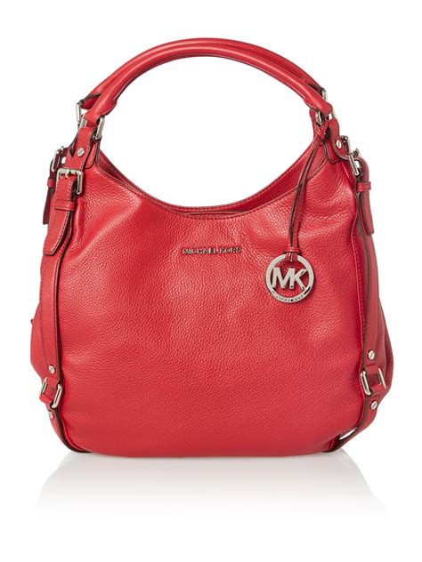 Michael Kors Bedford Red Hobo Bag In Red Lyst