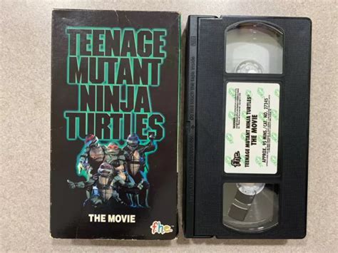 Teenage Mutant Ninja Turtles The Movie Vhs F H E Eur