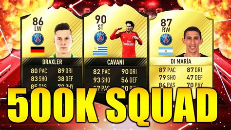 Fifa K Squad Builder Feat Cavani If Draxler If Di Maria