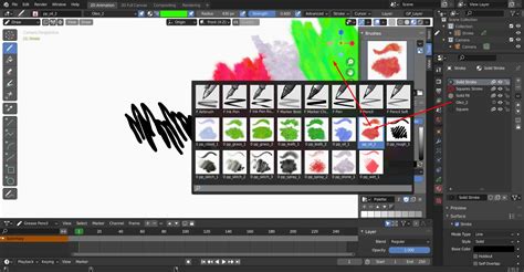 Adding Brushes In Grease Pencil Blender 2 91 Steam Solo