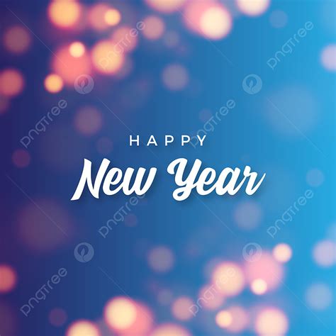 New Year Abstract Vector Art Png Abstract Happy New Year With Bokeh