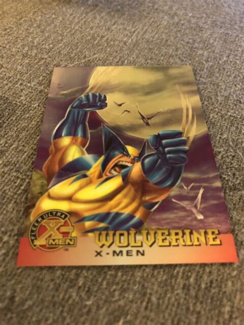 1995 Marvel Fleer Ultra X Men Holographic Wolverine Single Card EBay