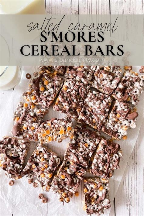 Salted Caramel S Mores Cereal Bars Sip Sanity