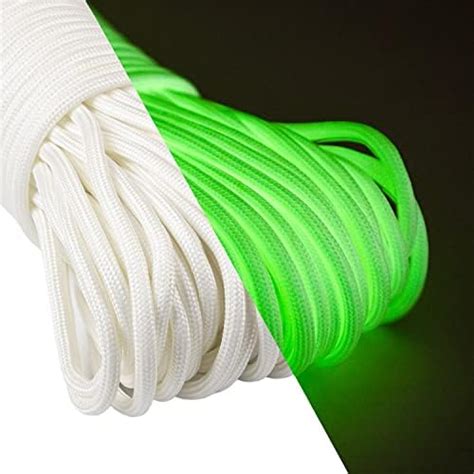 Abma Cord Glow In The Dark Paracord 550 4mm Luminous Nylon Rope Type Iii 9 Strands Parachute