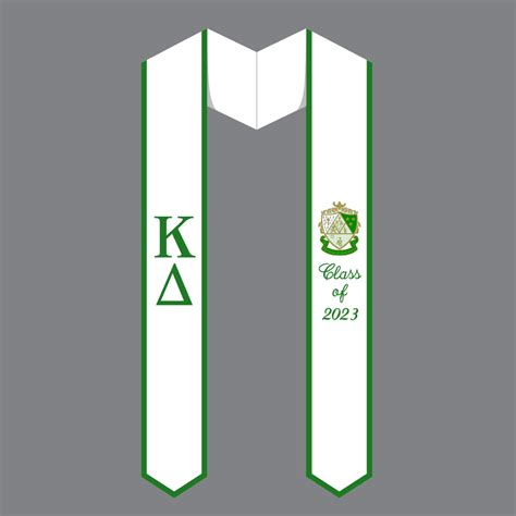 Kappa Delta Embroidered Graduation Stole The Letter Market