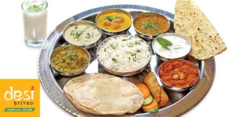 Unlimited Indian Thali Meals At Desi Bistro Cobone Offers