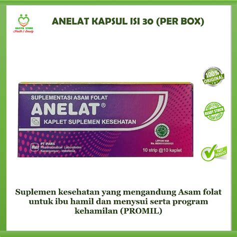 Jual Anelat Asam Folat Kapsul Mcg Isi Tablet Folic Acid