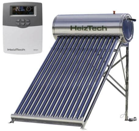 HeizTech Panou Solar Automatizat Cu 15 Tuburi Vidate Pentru Preparare