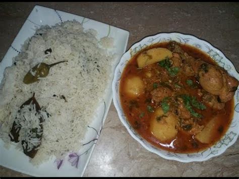 Aloo Chicken Shorba Tasty And Easy Chicken Shorba And Baghara Chawal