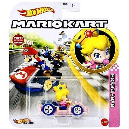 Hot Wheels Baby Peach Pipe Frame 22 MarioKart Pink Edition Nintendo 194735018949 On