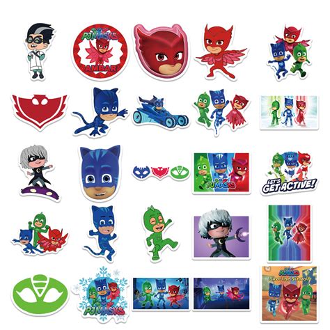 50pcs Pj Masks Stickers Au Sticker World