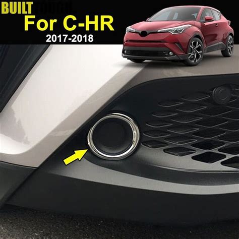 For Toyota C Hr Chr Chrome Front Head Fog Light Foglight Lamp