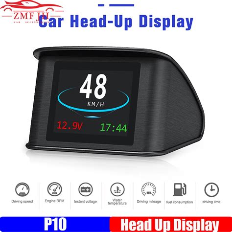 Evrensel Hud P Obd Ak Ll Dijital Metre Head Up Display A R H Z Alarm