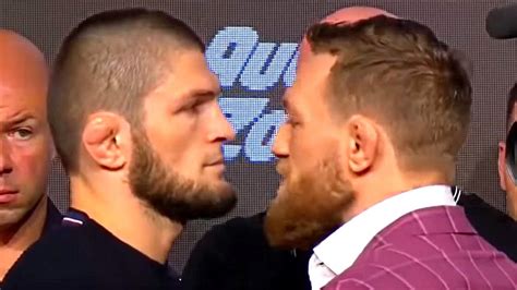 Khabib VS Conor - 1st STAREDOWN and PRESS CONFERENCE UFC229 HiGHLiG...