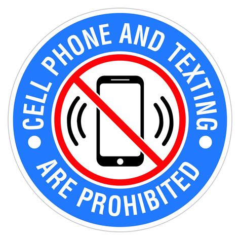 No Cell Phone Sign