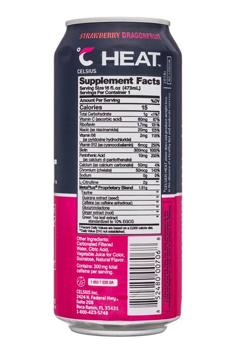 Heat Strawberry Dragonfruit Celsius Product Review