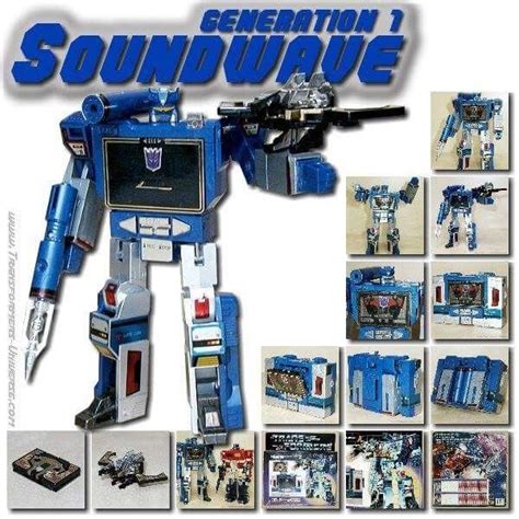 an advertisement for the new generation of soundwave toys, with ...