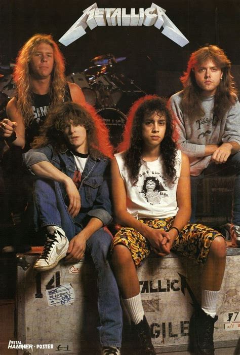 Metallica 1980s Vintage Music Poster