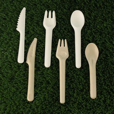 Biodegradable Disposable Sugarcane Bagasse Cutlery Paper On Sale