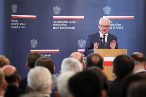 Szef polskiej dyplomacji przedstawił priorytety przewodnictwa Polski w