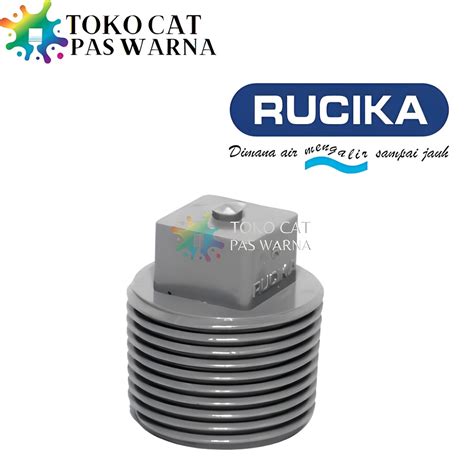 Jual Plug Dop Drat Luar RUCIKA PVC AW Tebal 1 2 3 4 1 INCH Shopee