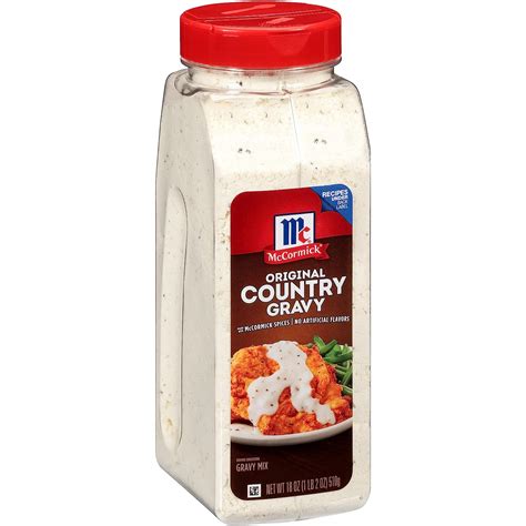 Mccormick Original Country Gravy Mix 18 Oz Brown