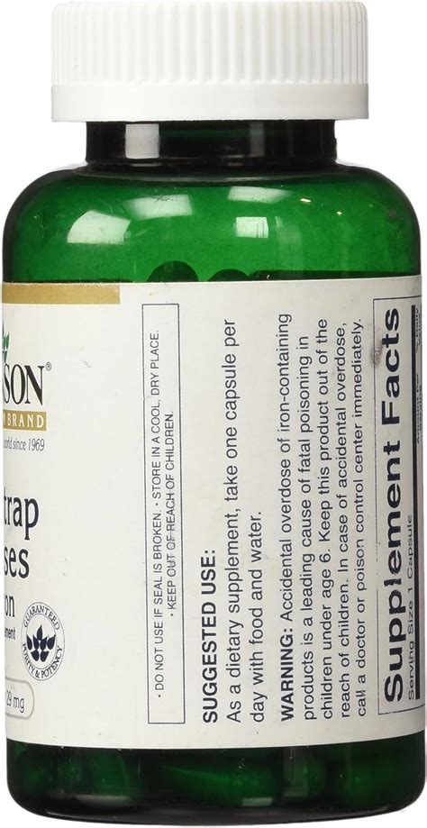 Swanson Blackstrap Molasses Elemental Iron Ferrous Fumarate 29 Mg 120