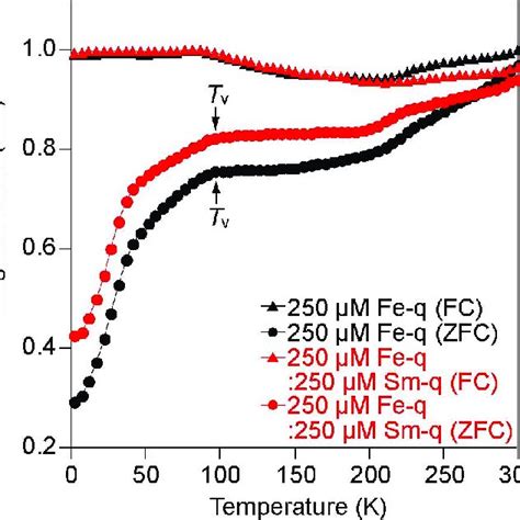 Zfc And Fc Magnetization Curves The Curves Are Normalized By The