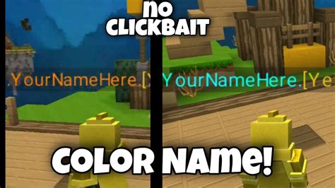 How To Get Color Name In Blockman Go No Clickbait Youtube