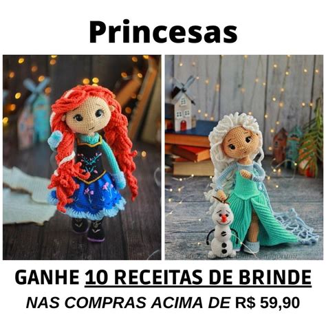 Receita Princesas Amigurumi Elo Produtos Especiais