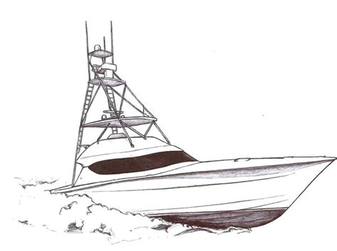 Fishing Boat Drawing At Paintingvalley Explore Collection Of