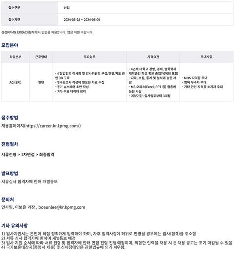 삼정회계법인 인턴 감사위원회 지원센터aci 인턴 채용 공모전 대외활동 링커리어