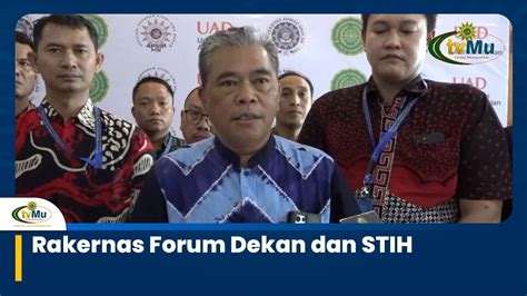 Rakernas Forum Dekan Dan STIH YouTube