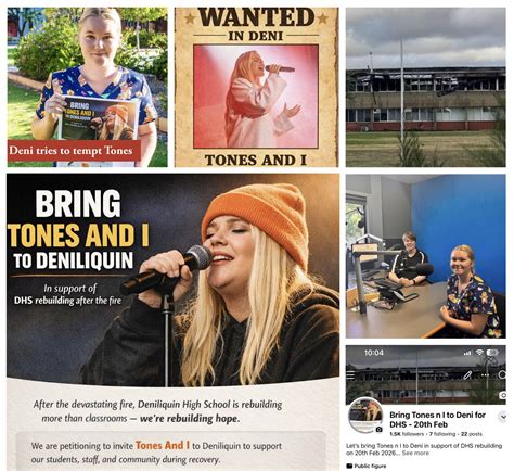 Bring Tones and I to Deni for DHS - 20th Feb