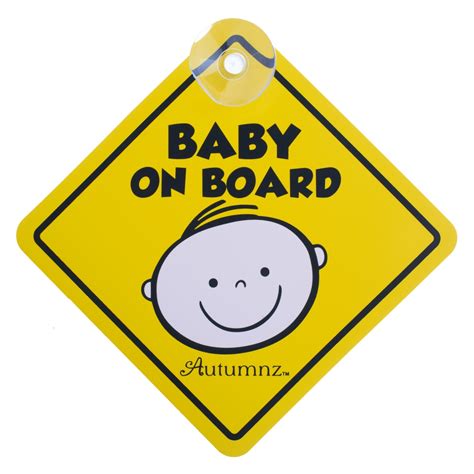 Autumnz Baby On Board Sign Cutest Me Yellow