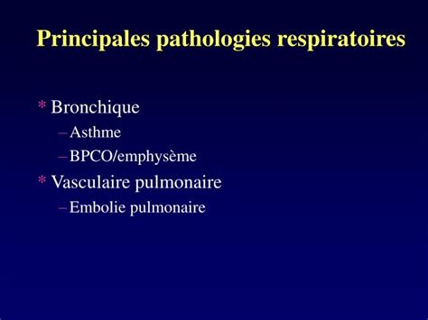 PPT PHYSIOLOGIE RESPIRATOIRE Bases Et Principes PowerPoint