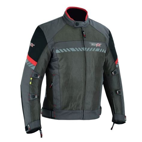 Chamarra Para Moto TECH X2 SP 1310 GRIS NEGRA Tienda Moto Rider México