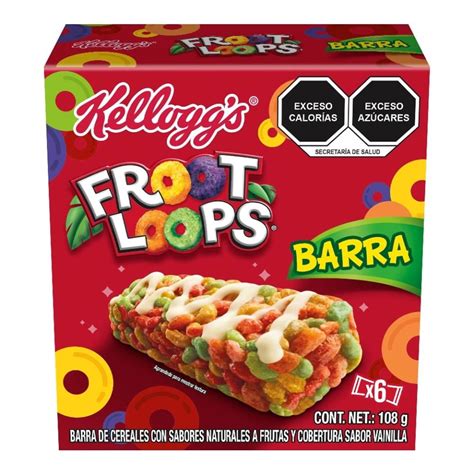 Barras De Cereal Kellogg S Froot Loops 5 Barras De 21 G C U Walmart