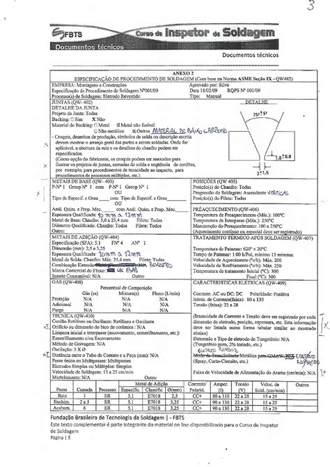 Especificação de Procedimento de Soldagem Mecânica