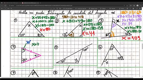 Como Encontrar Angulos Internos Y Externos En Los Tri Ngulos Youtube