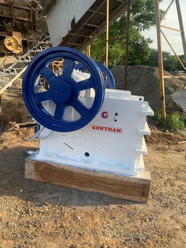 Gowtham Mild Steel Single Toggle Jaw Crusher Machine For Stone