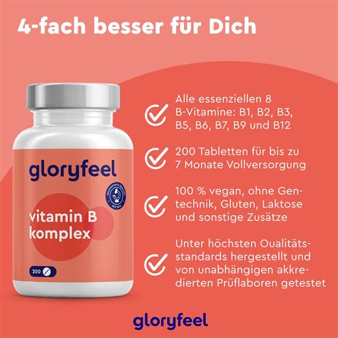 Gloryfeel Vitamin B Komplex Tabletten 200 St Shop Apotheke