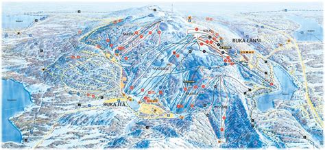 Ruka Ski Trail Map - Ruka Finland • mappery