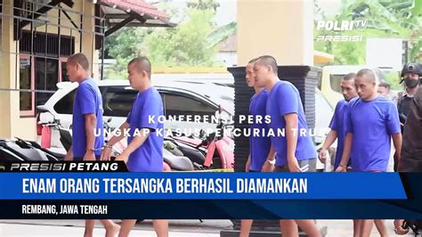 Polisi Bekuk Komplotan Pencuri 2 Truk Di Sedan Rembang Video Dailymotion