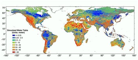 Mapamundi De Las Aguas Subterráneas Biohabitabilidad Espacios En