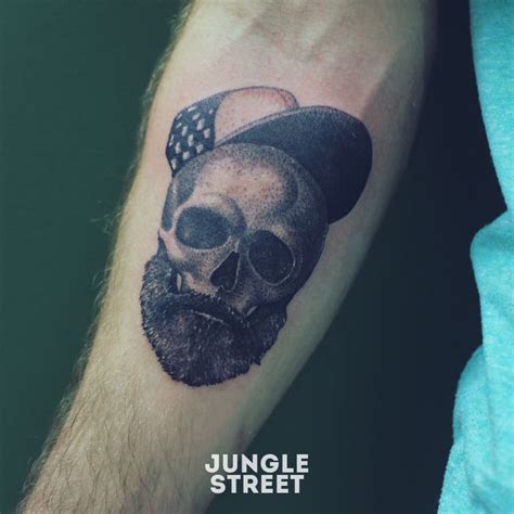 Bearded skull tattoo | Skull tattoo, Bearded skull tattoo, Tattoos